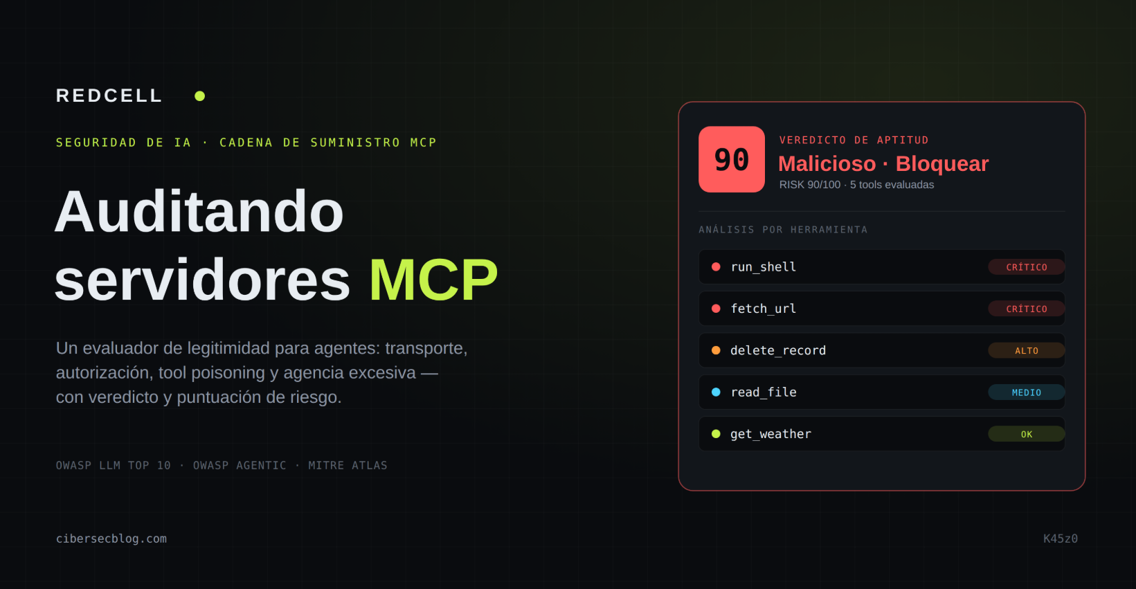 Auditando servidores MCP: herramienta personal para analizrlos
